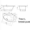 Vispool Vanna TREVI L 150x95 L/K