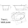 Vispool Vanna TREVI L 150x95 L/K