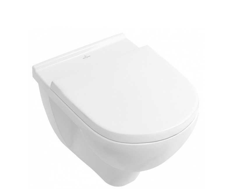 Pakabinamas tualeto puodas Villeroy & Boch O.NOVO Rimless su Soft Close/QR dangčiu 360x560 mm, baltas