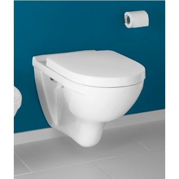 Pakabinamas tualeto puodas Villeroy & Boch O.NOVO Rimless su Soft Close/QR dangčiu 360x560 mm, baltas
