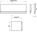 RAVAK CHROME Vanna 150x70 cm, balta