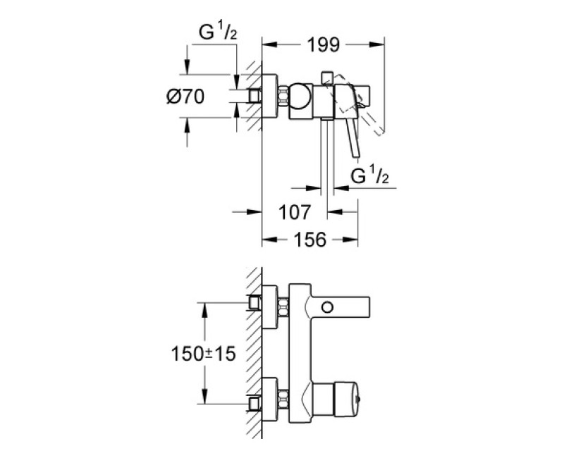 Grohe CONCETTO Vannas/dušas jaucējkrāns, 32211 001