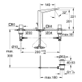 Grohe Allure Brilliant Смеситель для раковины на 3 отверстия 203