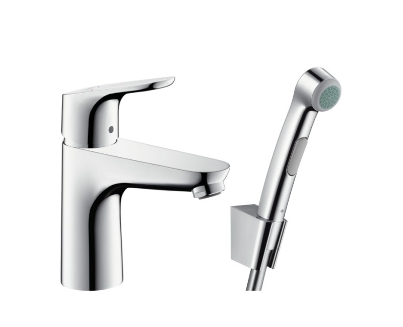 Vonios kriauklės maišytuvas Hansgrohe Focus 100 Bidė 1jet, chromas