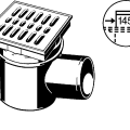 VIEGA pagraba traps,horizontāls DN100, 106003
