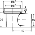 VIEGA pagraba traps,horizontāls DN100, 106003
