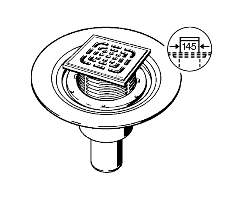 VIEGA vertikalus trapas DN 50 557188