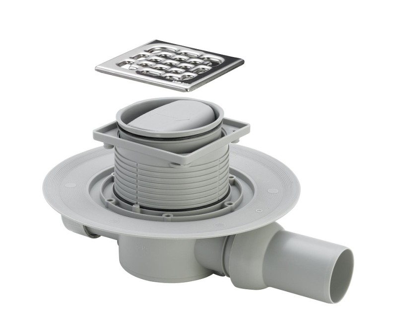 VIEGA Grīdas traps ar sauso aizvaru 100x100 DN50, 583217