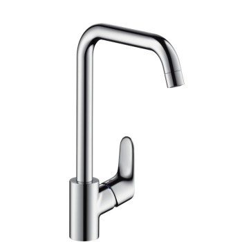 Virtuves Izlietnes maisītājs Hansgrohe Focus M41 260 1jet, stainless steel optic
