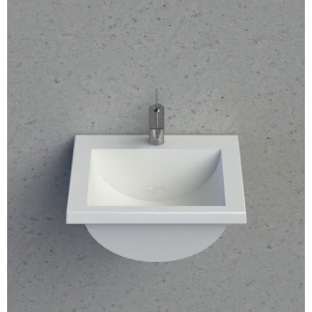 Vispool Akmens masas izlietne Q-500 50x48 cm, balta