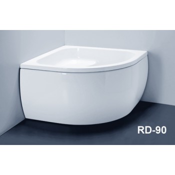 Dušas paliktnis Vispool RD-90, Pusapaļš 900x900