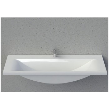 Vispool Akmens masas izlietne Q-1400 140x50 cm, balta