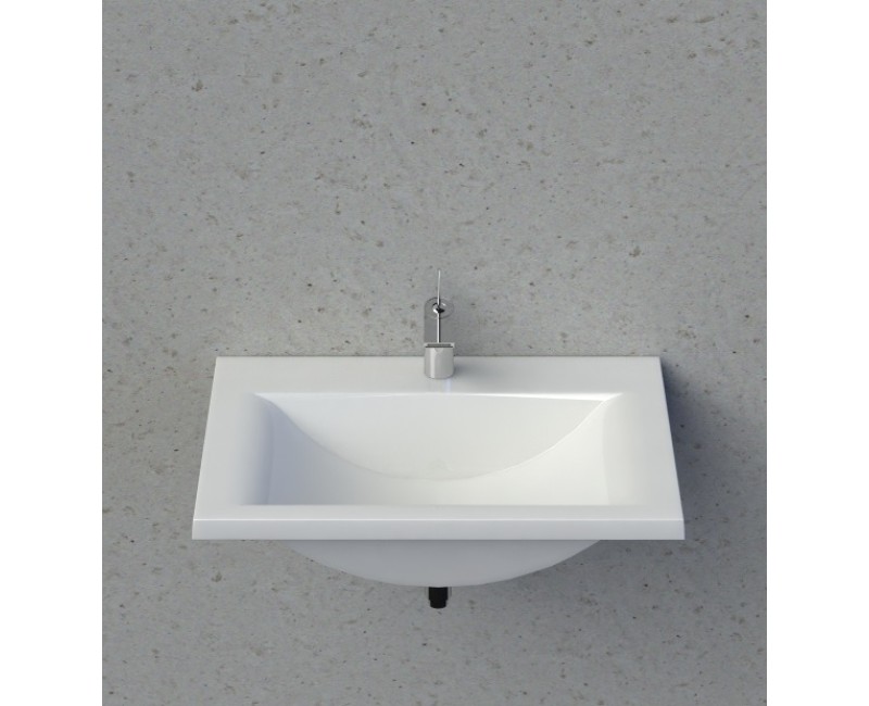 Vispool Akmens masas izlietne Q-700 70x50 cm, balta