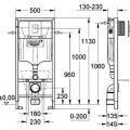 Grohe Komplekts-WC rāmis+Cosmopolitan+sienas stipr. 38827000