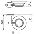 Ravak Chrome Ziepju trauks, hroms CR 200.00