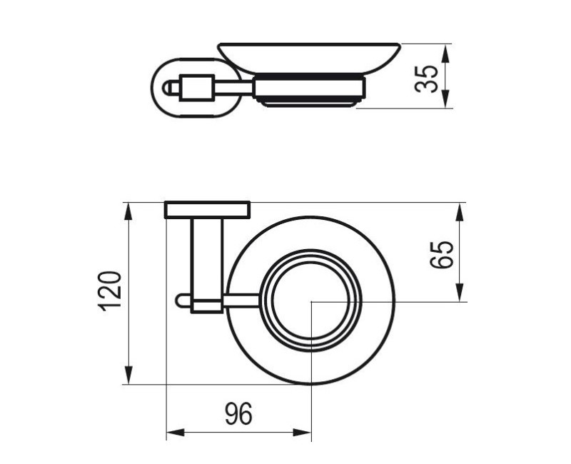 Ravak Chrome Ziepju trauks, hroms CR 200.00