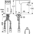 SCHELL CelisE Izlietnes jaucējkrāns 9V, 012290699