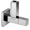 SCHELL Quad Kampinis vožtuvas 1/2 x 3/8 (10mm), chromuotas 053620699