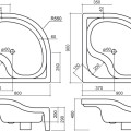Roltechnik Dušas paliktnis pusapaļš Semideep Neo 800x800,balts