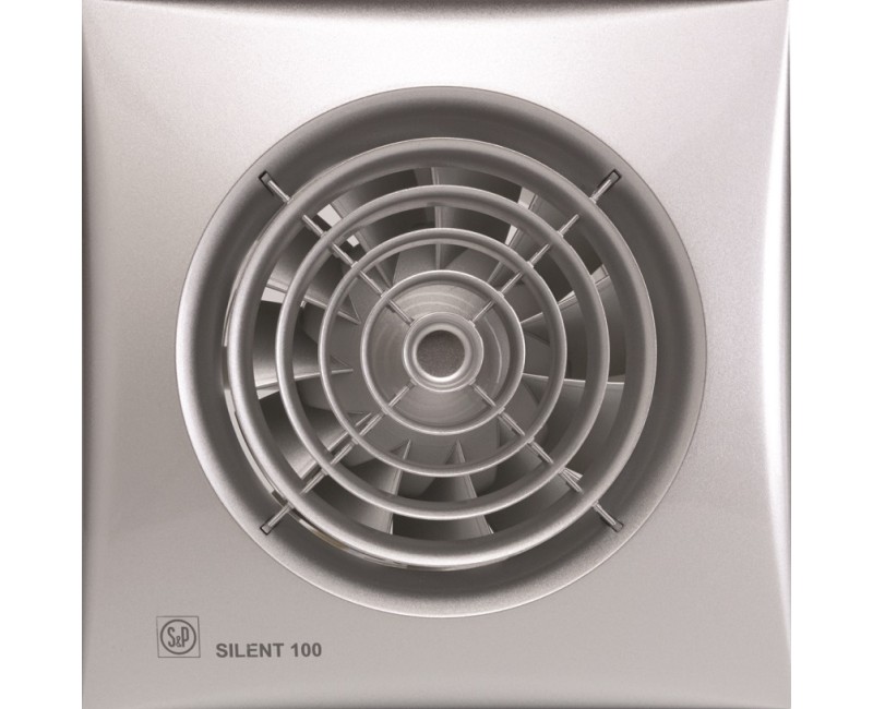 S&P Ventilators Silent Silver 100CRZ,регулируемый таймер, 020122