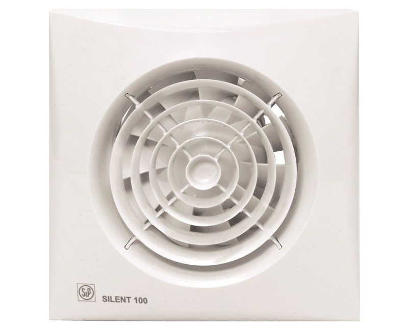 S&P Ventilators Silent 100CZ, pretvārsts, 0201205