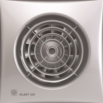 S&P Ventilators Silent Silver 200CZ, pretvārsts, 0201307