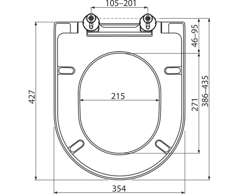 Ravak Uni Chrome 02A WC Soft Close tualeto dangtis, X01549