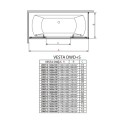 Radaway Душевая шторка с раздвижной дверью Vesta DWD+S 150x75 cm