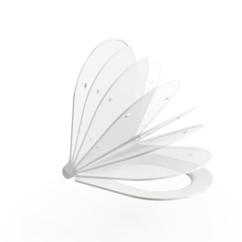 Ravak Uni Chrome Slim WC Soft Close poda vāks, balts X01550