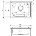 Tērauda izlietne Deante Techno ZEU_310A