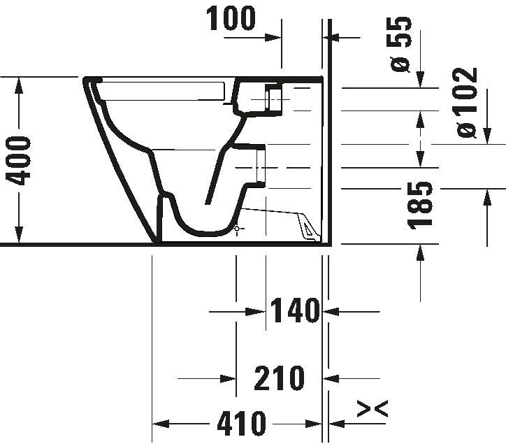 Tualetes pods Duravit D-Neo Rimless, ar vāku QR/Soft Close, 370x580 mm, balts